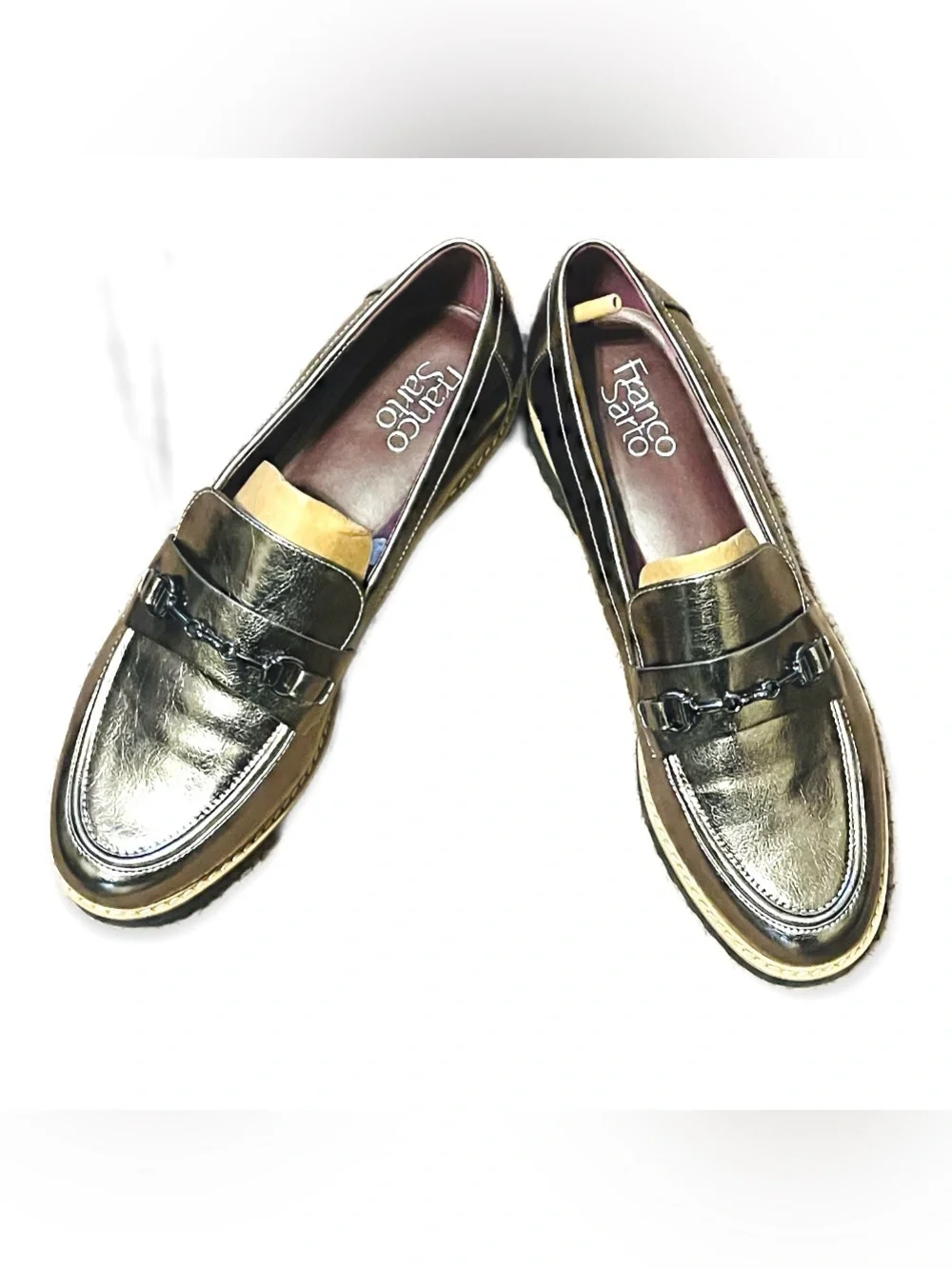 Franco Sarto Pewter Colette Bit Loafers 10W